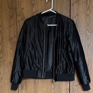 MINKPINK Black Quilted Bomber Jacket